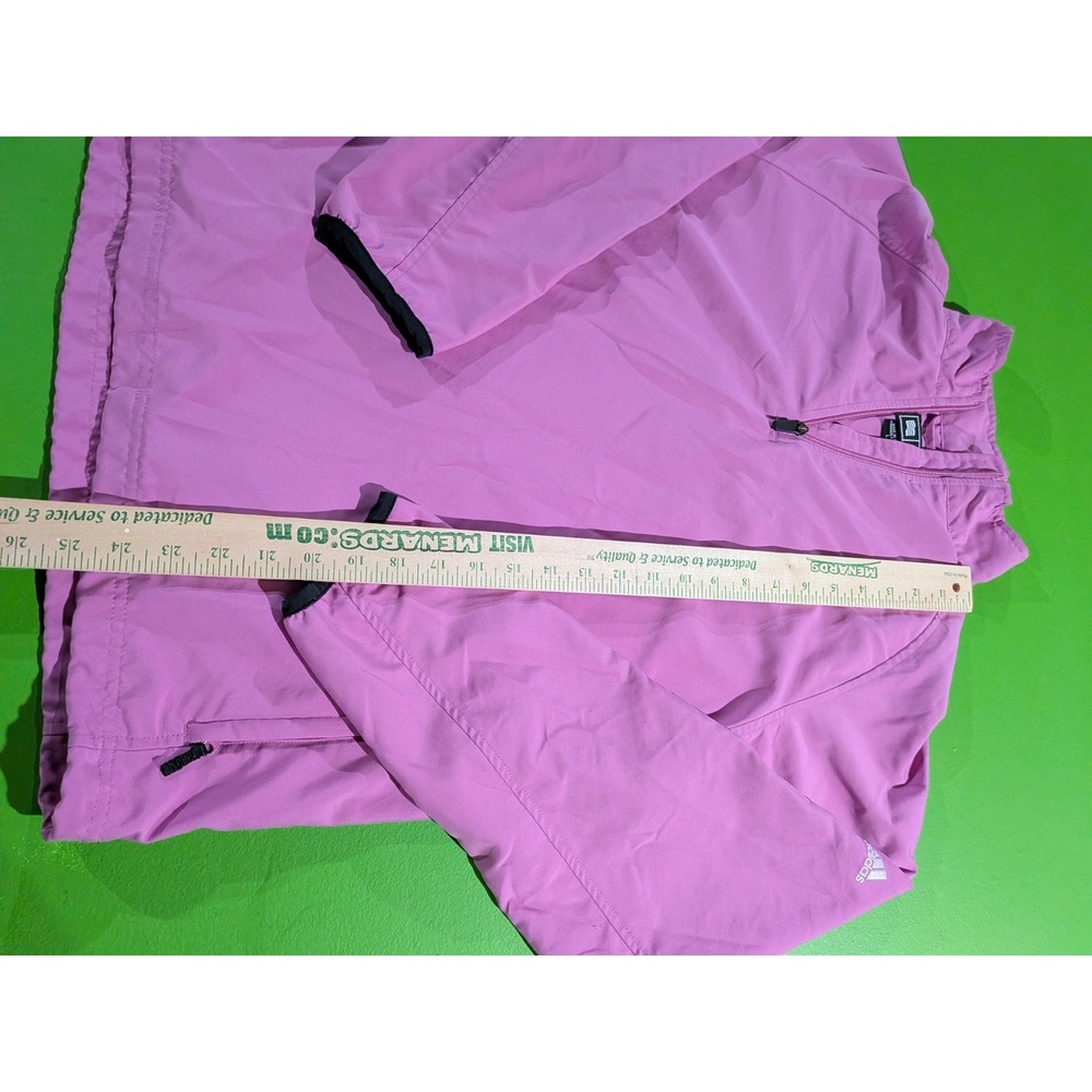 Adidas ClimaProof Pink Windbreaker Jacket Women's Large Golf Tennis 1/4‎ Zip - Picture 5 of 11